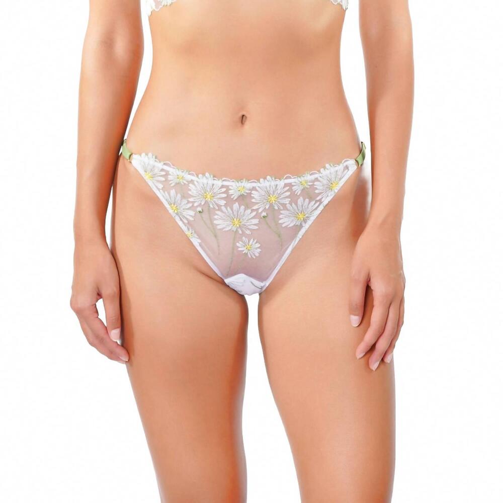 NEW HUIT danse de fleurs bikini bottom - plus in blanc